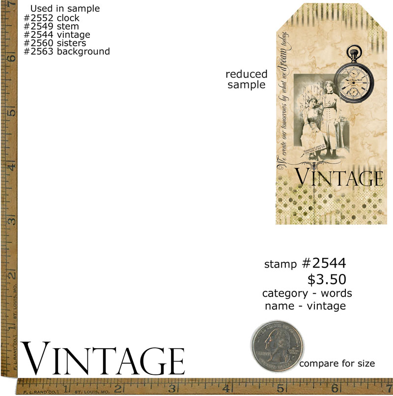 #2544 - Vintage - Words